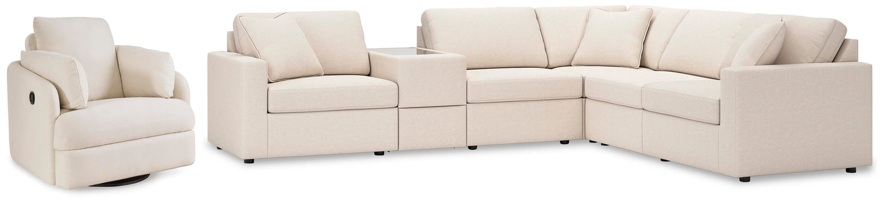 Modmax Oyster 6-Piece Sectional with Recliner - image 2