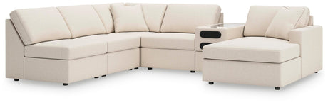 Modmax Oyster Performance Fabric,Next-Gen Nuvella™ 6-Piece Sectional with Chaise - image 1