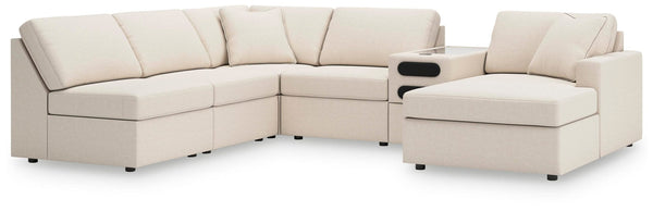 Modmax Oyster Performance Fabric,Next-Gen Nuvella™ 6-Piece Sectional with Chaise - image 1