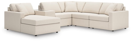 Modmax Oyster Performance Fabric,Next-Gen Nuvella™ 6-Piece Sectional with Chaise - image 1
