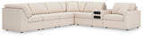 Modmax Oyster Performance Fabric,Next-Gen Nuvella™ 7-Piece Sectional - image 1