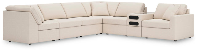 Modmax Oyster Performance Fabric,Next-Gen Nuvella™ 7-Piece Sectional - image 1