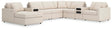 Modmax Oyster Performance Fabric,Next-Gen Nuvella™ 8-Piece Sectional with Audio System and Chaise - image 1