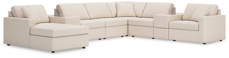 Modmax Oyster Performance Fabric,Next-Gen Nuvella™ 8-Piece Sectional with Chaise - image 1
