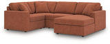 Modmax Spice Performance Fabric,Next-Gen Nuvella™ 4-Piece Sectional with Chaise - image 1