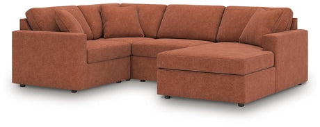 Modmax Spice Performance Fabric,Next-Gen Nuvella™ 4-Piece Sectional with Chaise - image 1