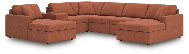 Modmax Spice Performance Fabric,Next-Gen Nuvella™ 7-Piece Sectional - image 1