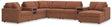 Modmax Spice Performance Fabric,Next-Gen Nuvella™ 8-Piece Sectional with Audio System and Chaise - image 1