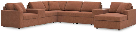 Modmax Spice Performance Fabric,Next-Gen Nuvella™ 8-Piece Sectional with Chaise - image 1