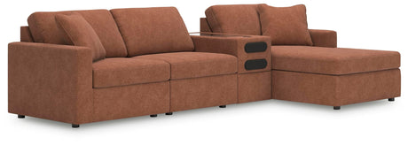 Modmax Spice Performance Fabric,Next-Gen Nuvella™ 4-Piece Sectional with Chaise - image 1