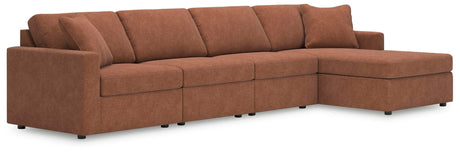 Modmax Spice Performance Fabric,Next-Gen Nuvella™ 4-Piece Sectional with Chaise - image 1