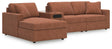 Modmax Spice Performance Fabric,Next-Gen Nuvella™ 4-Piece Sectional with Chaise view 2