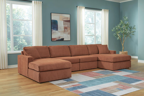 Modmax Spice Performance Fabric,Next-Gen Nuvella™ 4-Piece Sectional with Chaise - image 1