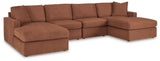 Modmax Spice Performance Fabric,Next-Gen Nuvella™ 4-Piece Sectional with Chaise - image 2