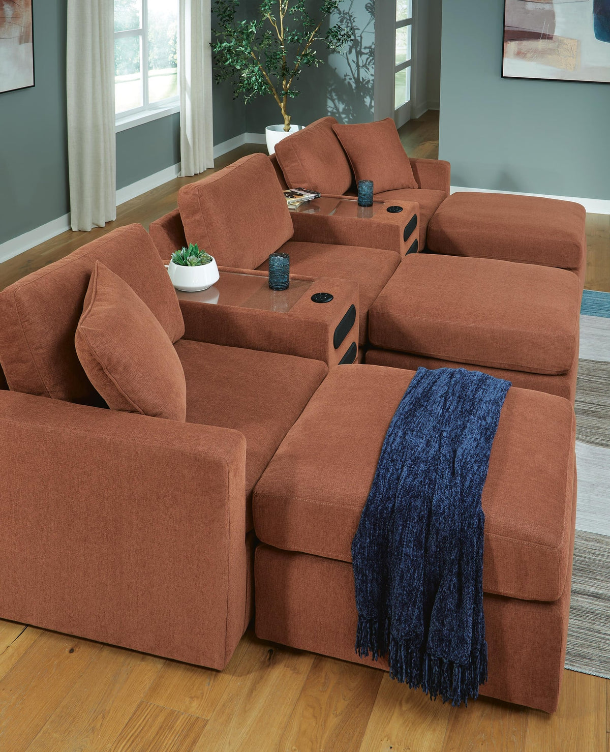 Modmax Spice 5-Piece Sectional with Ottoman - image 7