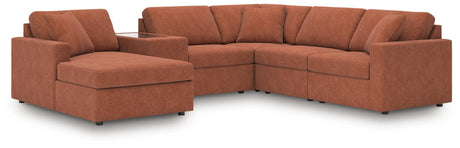 Modmax Spice Performance Fabric,Next-Gen Nuvella™ 6-Piece Sectional with Chaise - image 1