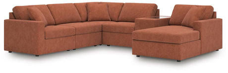 Modmax Spice Performance Fabric,Next-Gen Nuvella™ 6-Piece Sectional with Chaise - image 1