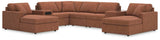 Modmax Spice Performance Fabric,Next-Gen Nuvella™ 8-Piece Sectional with Chaise - image 1