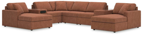 Modmax Spice Performance Fabric,Next-Gen Nuvella™ 8-Piece Sectional with Chaise - image 1
