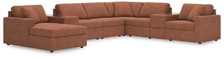 Modmax Spice Performance Fabric,Next-Gen Nuvella™ 8-Piece Sectional with Chaise - image 1