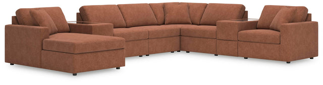 Modmax Spice Performance Fabric,Next-Gen Nuvella™ 8-Piece Sectional with Chaise - image 1