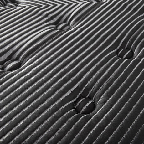 Montlake 15" East King Cool Euro Top Foam Hybrid Mattress close-up of edge wrapped coils