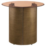 Base structure of Morena round end table with open design