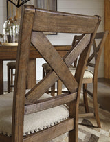 Detail of table leg with through-tenon design