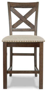 Upholstered bench seat with wooden frame