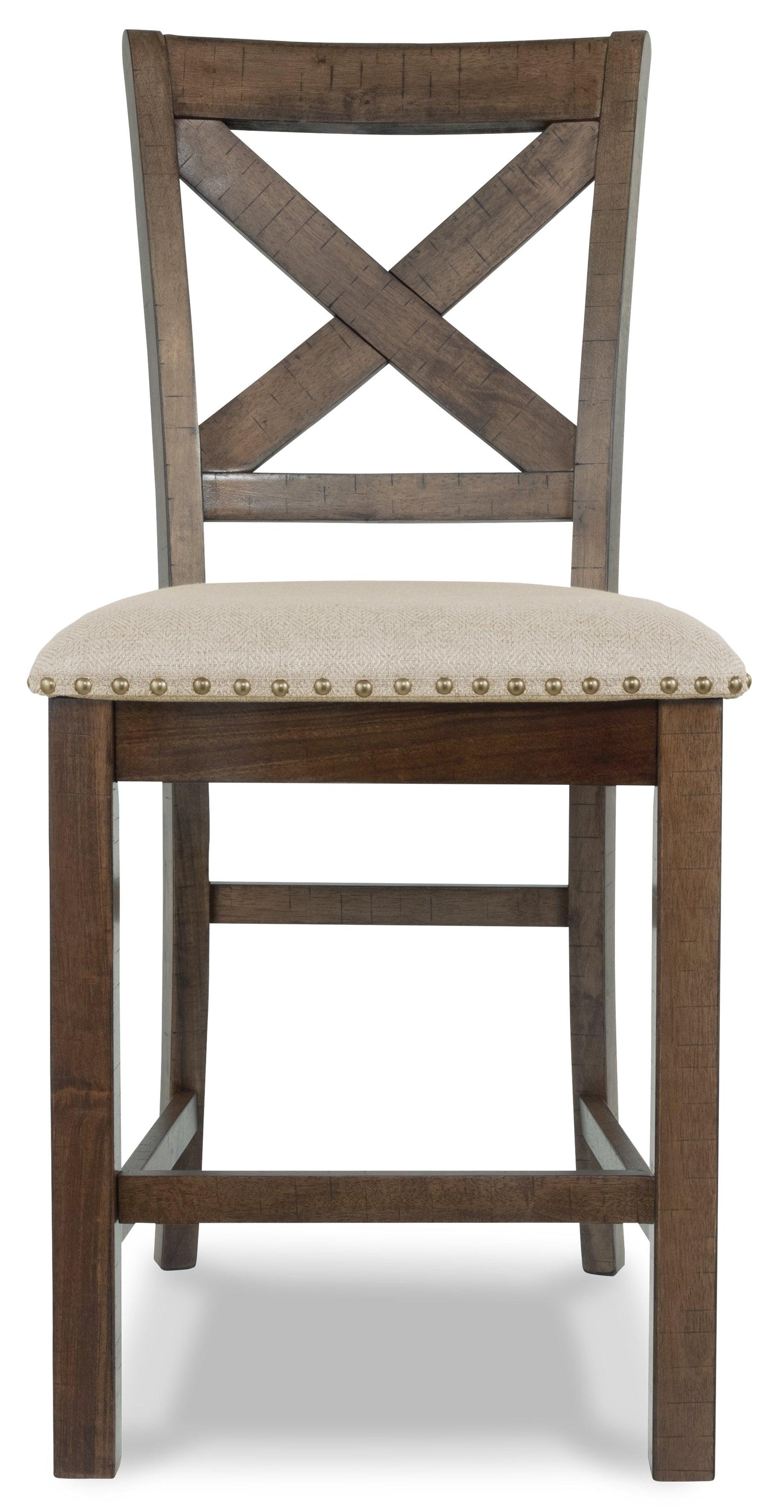 Upholstered bench seat with wooden frame