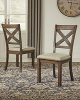 Barstool nailhead trim in antiqued bronze-tone finish