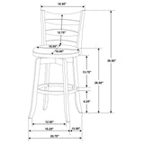 Murphy bar stool balanced on flooring with plastic glides beneath legs
