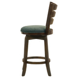Murphy bar stool showing dark cherry wood legs and ladder back