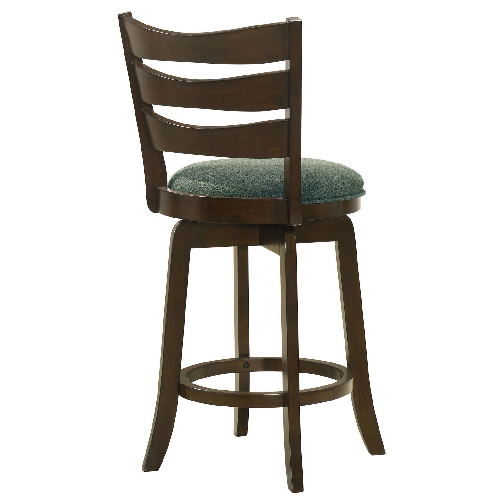 Footrest and leg design of Murphy counter height swivel bar stool