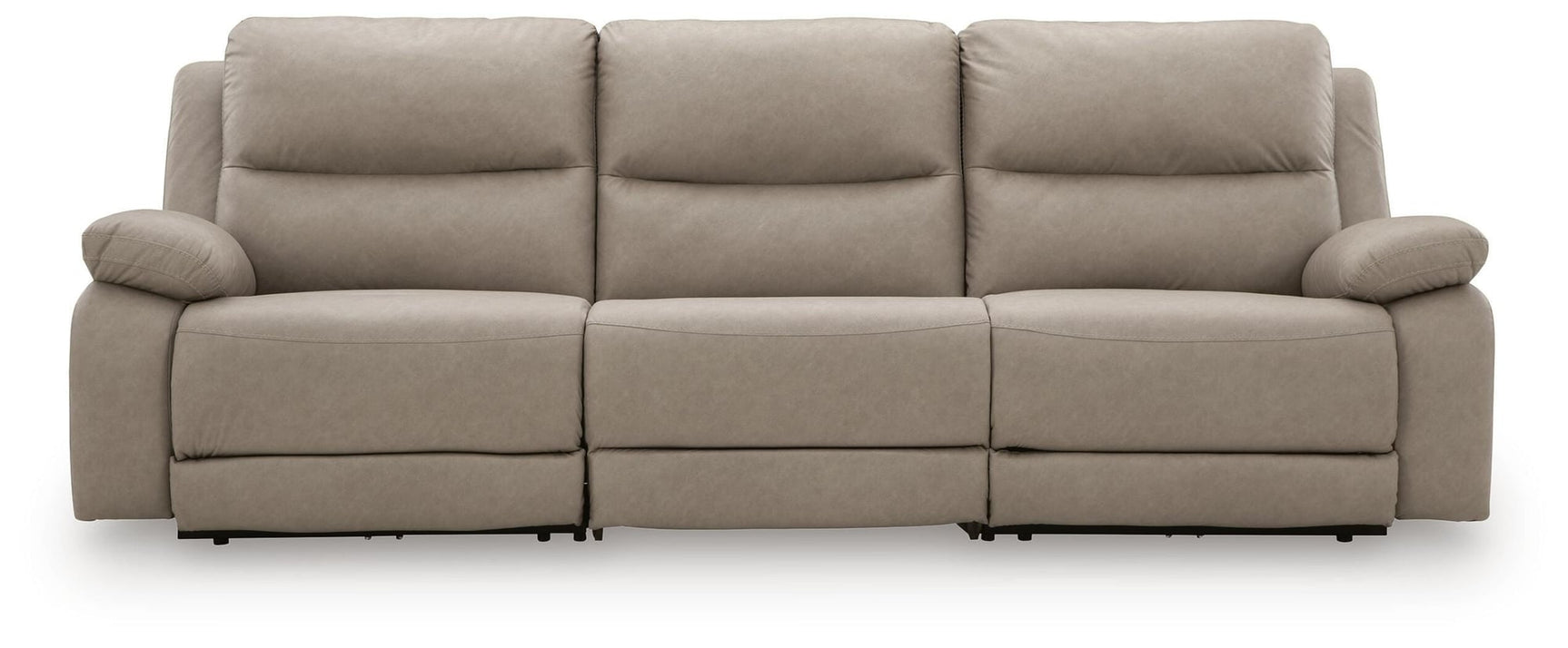 Narwhal Place Pebble Faux Leather 3-Piece Power Reclining Sectional - image 2
