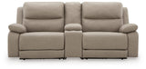 Narwhal Place Pebble Faux Leather 3-Piece Power Reclining Sectional view 3