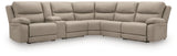 Narwhal Place Pebble Faux Leather 6-Piece Power Reclining Sectional - image 2