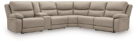 Narwhal Place Pebble Faux Leather 6-Piece Power Reclining Sectional - image 2