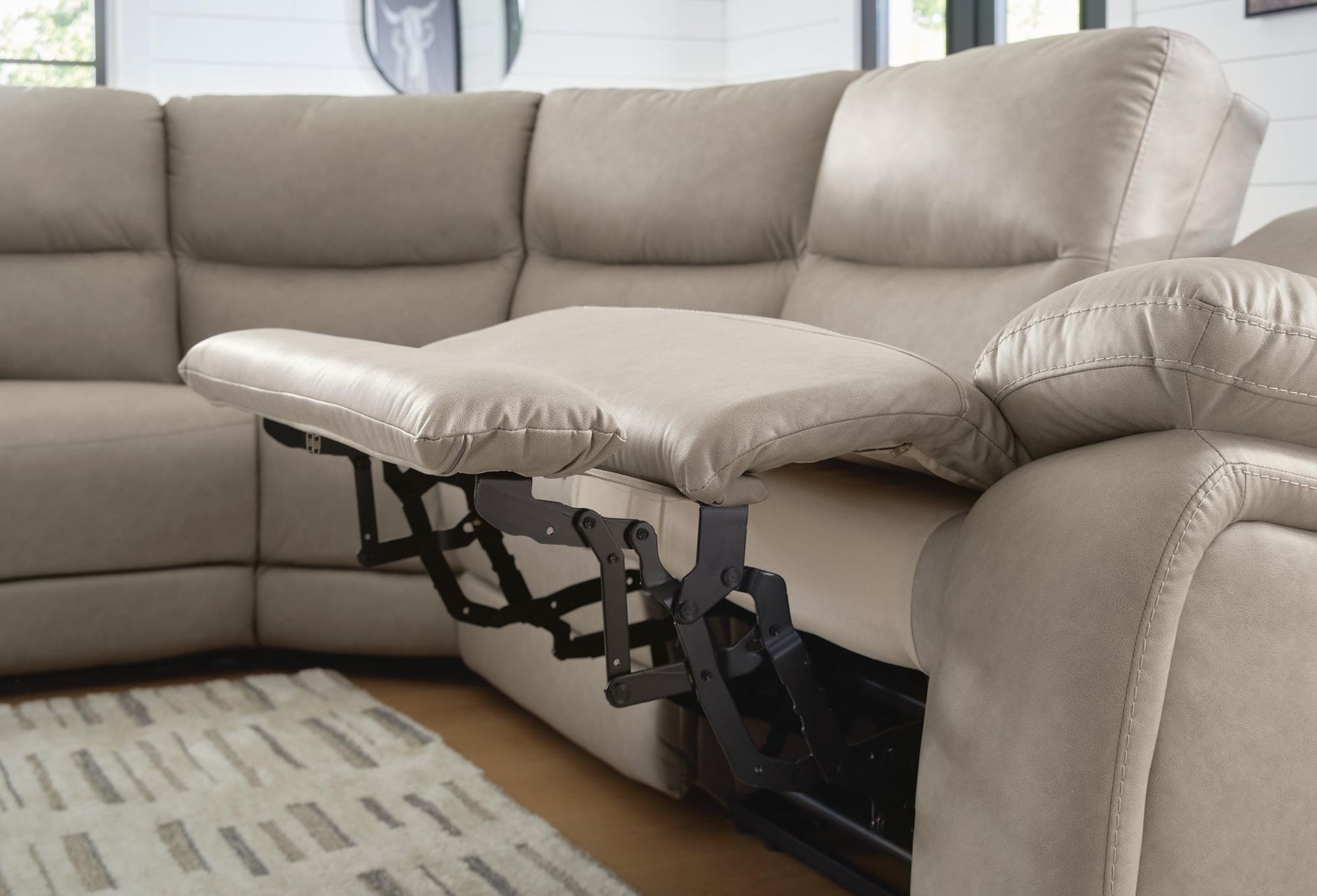 Narwhal Place Pebble Faux Leather 6-Piece Power Reclining Sectional - image 5