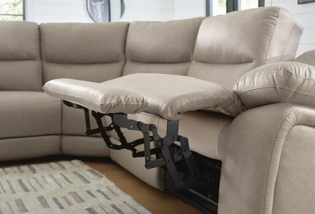 Narwhal Place Pebble Faux Leather 6-Piece Power Reclining Sectional - image 5