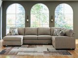 Newellen Hemp Chenille 3-Piece Sectional with Chaise - image 1