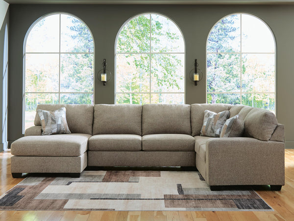 Newellen Hemp Chenille 3-Piece Sectional with Chaise - image 1