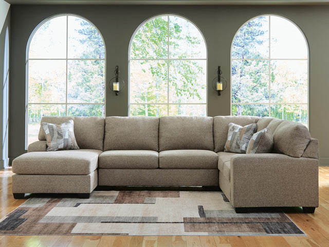 Newellen Hemp Chenille 3-Piece Sectional with Chaise - image 1