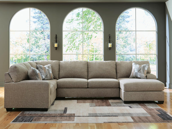 Newellen Hemp Chenille 3-Piece Sleeper Sectional with Chaise - image 1