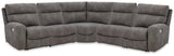 Next-Gen Durapella Slate 5-Piece Power Reclining Sectional - image 1