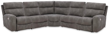 Next-Gen Durapella Slate 5-Piece Power Reclining Sectional - image 1