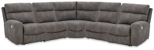 Next-Gen Durapella Slate 5-Piece Power Reclining Sectional - image 1
