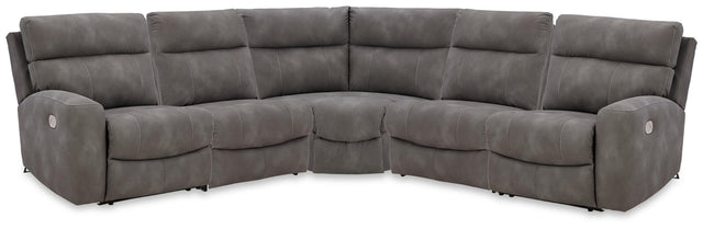 Next-Gen Durapella Slate 5-Piece Power Reclining Sectional - image 1