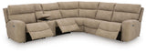 Next-Gen Durapella Sand Microfiber 6-Piece Power Reclining Sectional - image 3