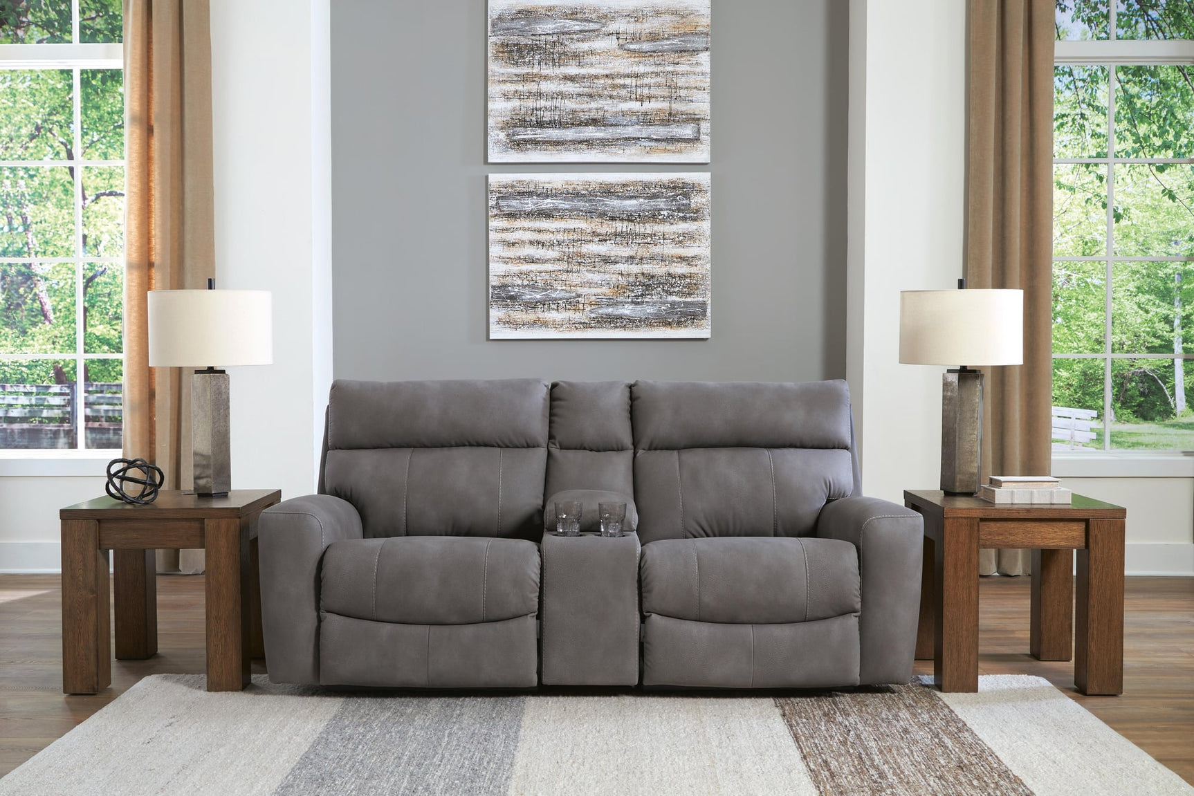 Next-Gen Slate DuraPella Sofa and Loveseat - image 6